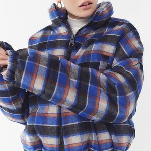 UO Plaid Puffer Jacket